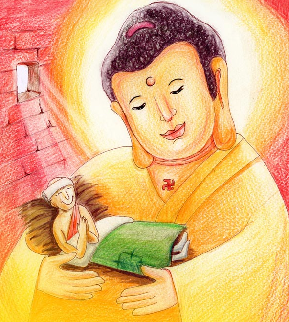 佛为病比丘洗身缘起