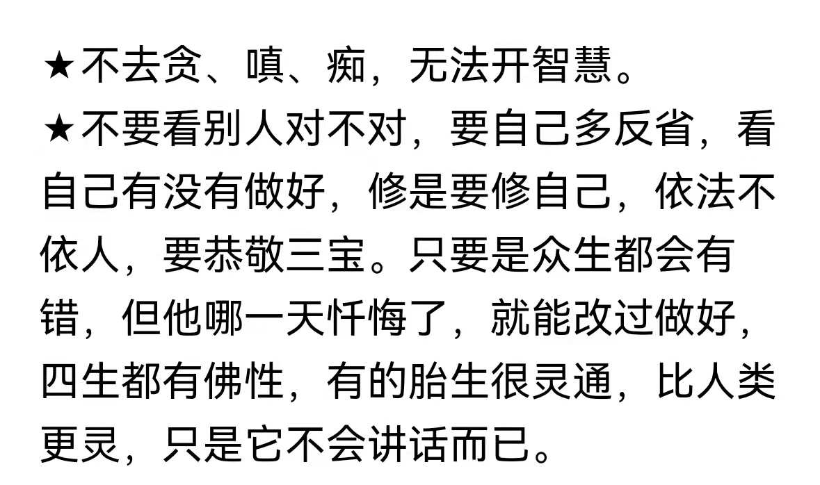 不去贪、嗔、痴，无法开智慧