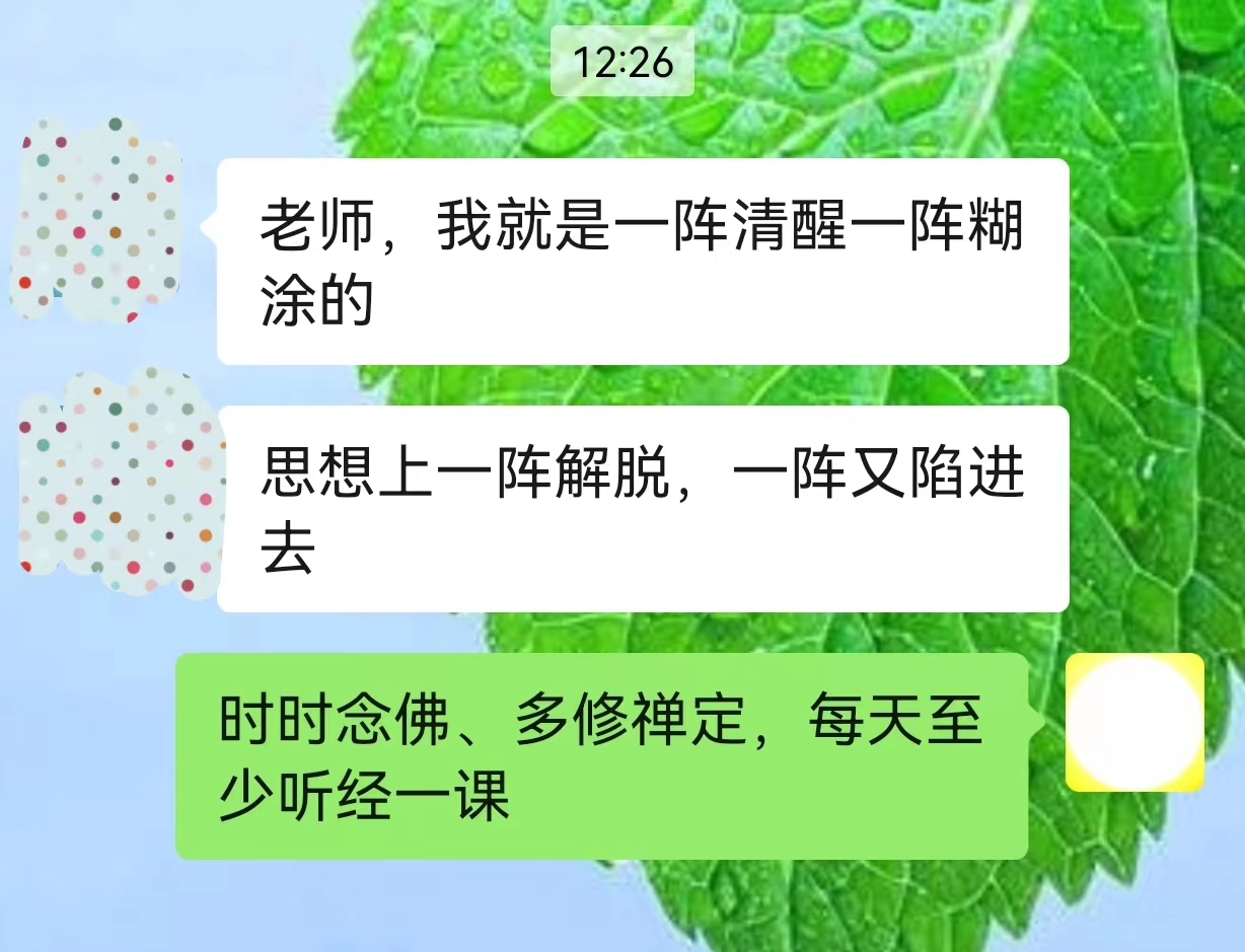 时时念佛、多修禅定，每天至少听经一课