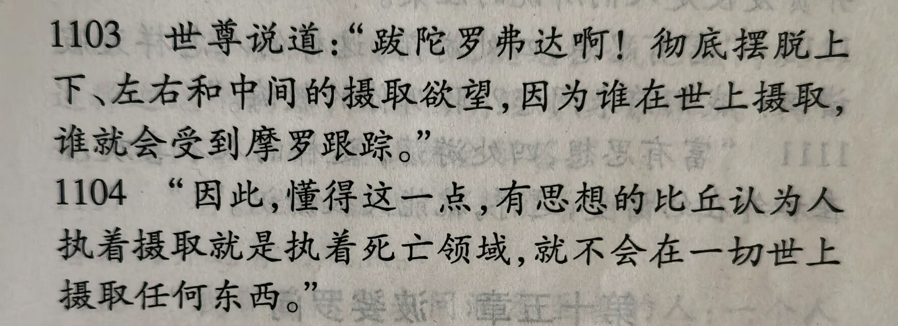 有思想的比丘